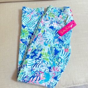 Lilly Pulitzer NWT South Ocean Skinny Coastal Blue Lion Around